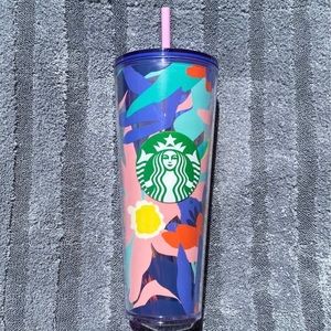 Starbucks floral tumbler summer 2021